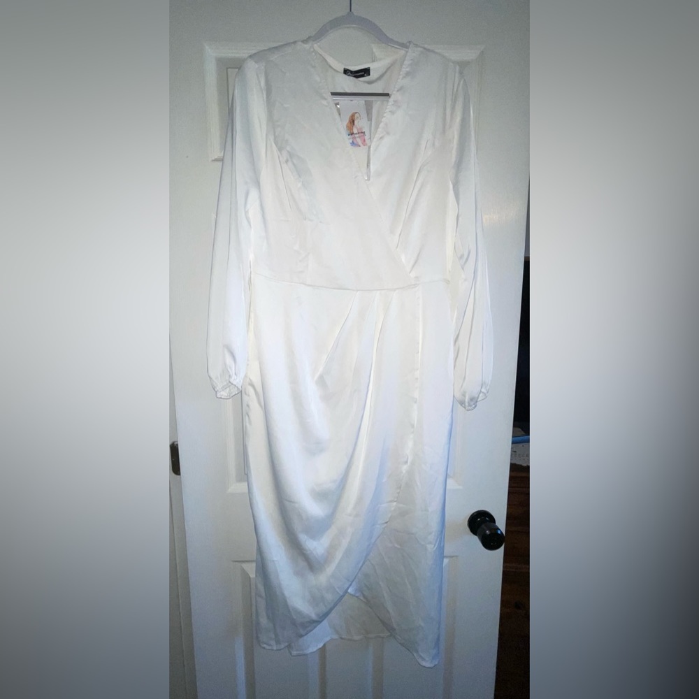 Silk white dress!